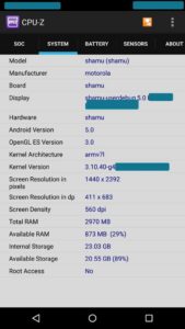Motorola Shamu Nexus 6 specs CPU-Z screenshots leaked_2