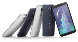 Nexus 6 phones with Monument Valley screenshot