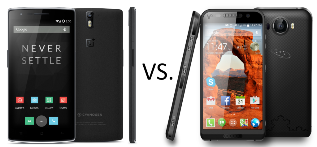 Saygus V2 vs. OnePlus One: Spec Off Saygus V2 vs. OnePlus One