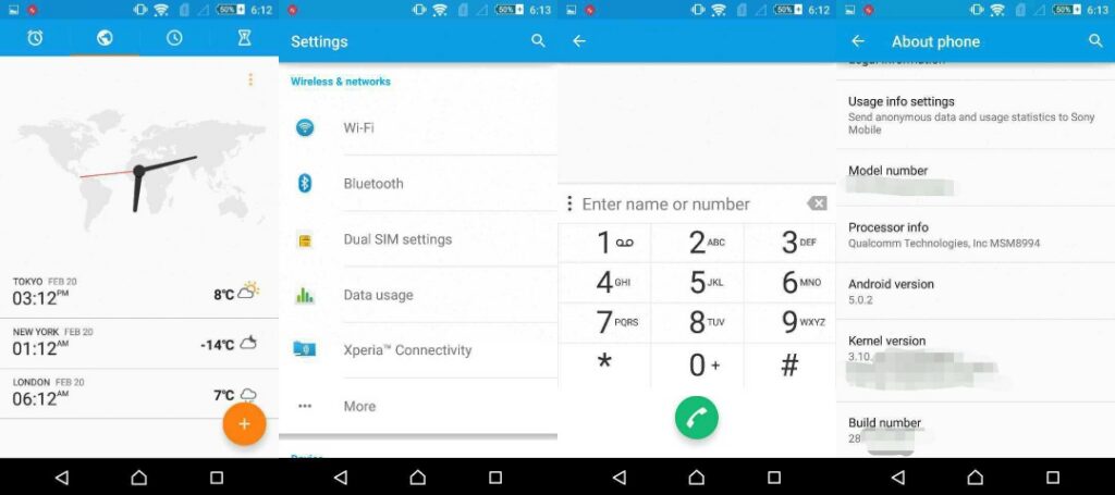 Xperia Z4 Lollipop Screenshots
