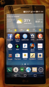 LG G4 homescreen