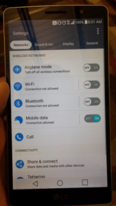LG G4 settings