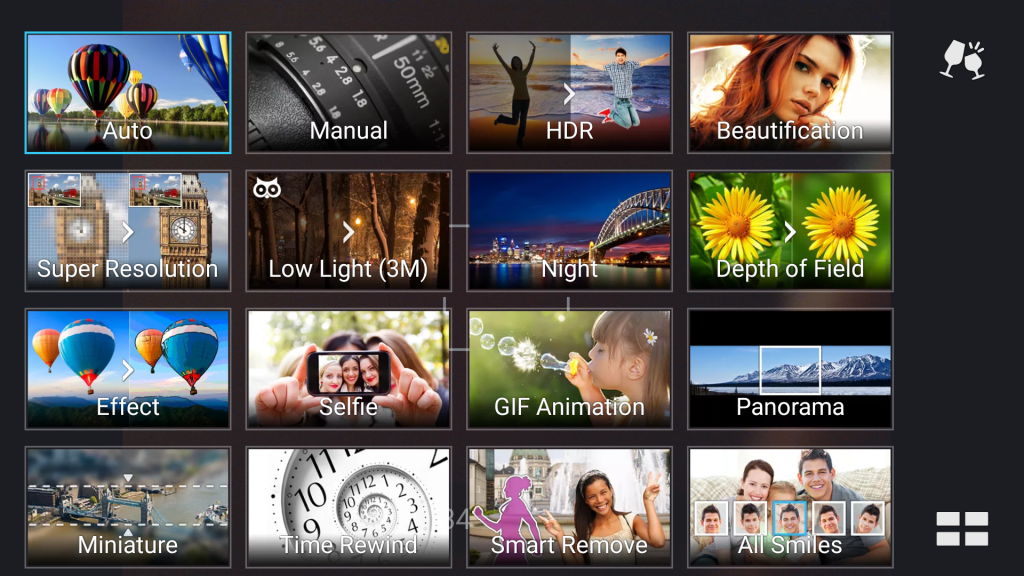 Asus ZenFone 2 camera modes