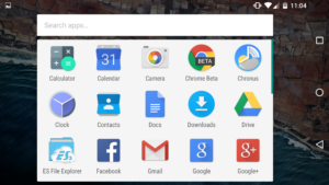 Android M Developer Preview app drawer rotated