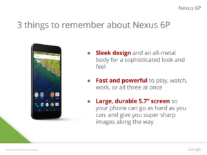 Nexus 6P Slide 3