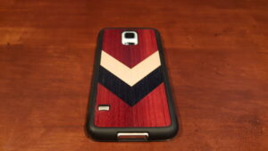 Carved Travel Wood Case S5 back