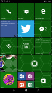 Lumia 950 XL theme home tiles