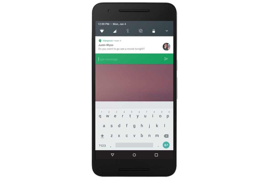 Android N quick reply