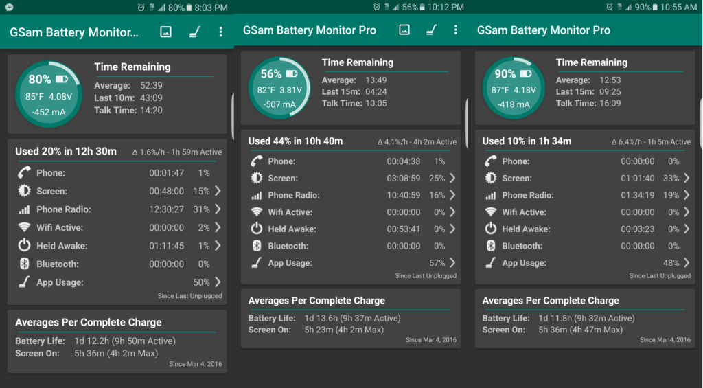 Samsung Galaxy S7 edge battery life gallery