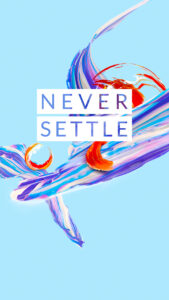 OnePlus 5 wallpaper Never Settle 5