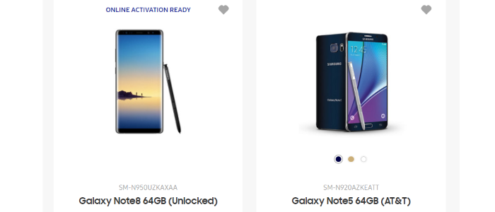 Unlocked Galaxy Note 8 appears on Samsung store Note 8 live on Samsung website