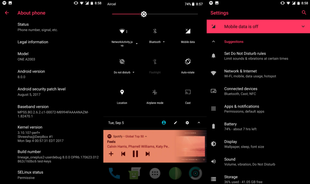 OnePlus 2 Android 8.0 Oreo