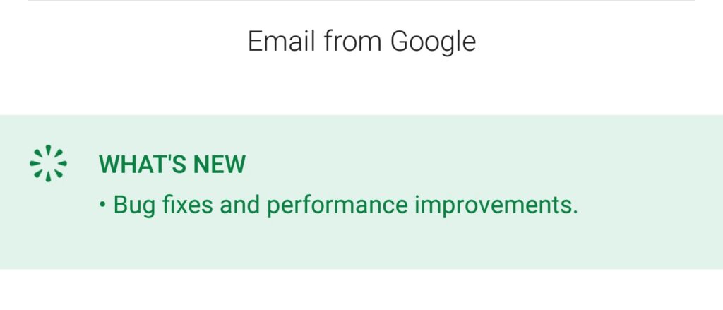 Gmail Release Notes