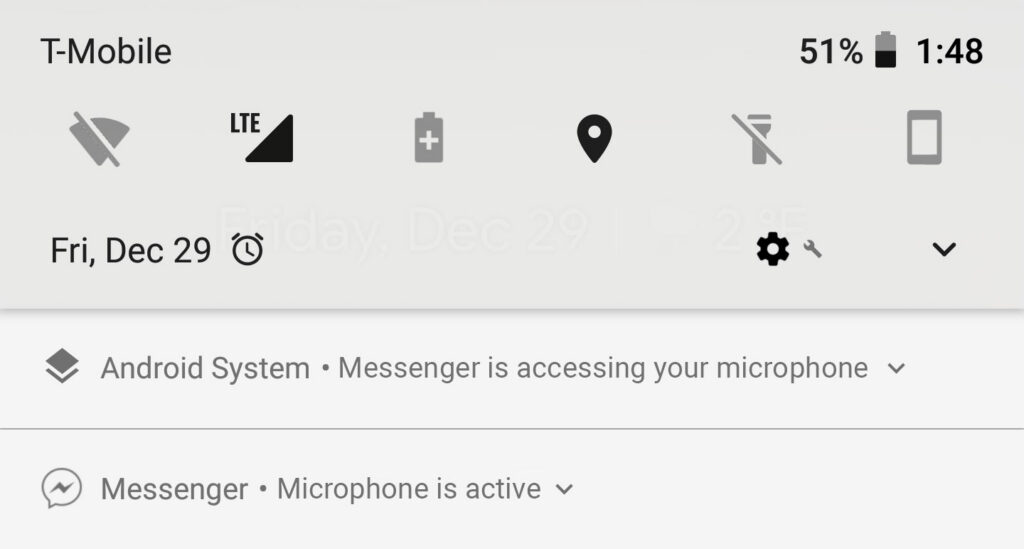 App accessing your Android's microphone in background