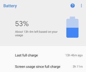 Pixel 2 XL battery life